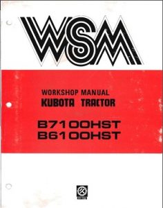 Kubota B6100 B7100 Tractor Service Manual